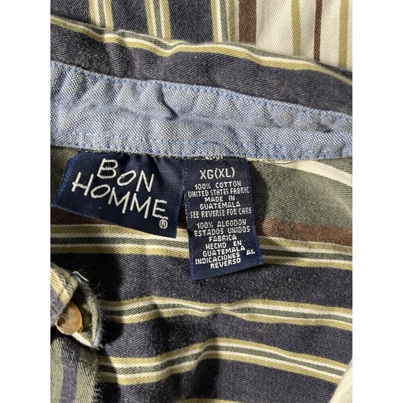 Vintage Men’s Y2K 90’s Bon Homme Western Dad Long Sleeve Button Down Shirt XL - Picture 5 of 7